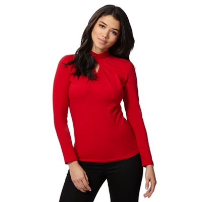 Red Herring Red turtle neck top